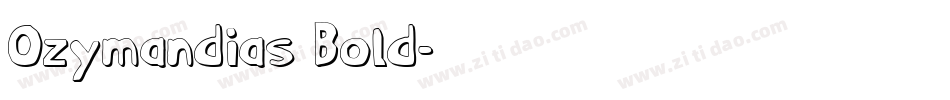 Ozymandias Bold字体转换